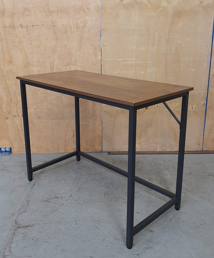 Modern Wooden Desk with Black Metal Open Frame - 104025