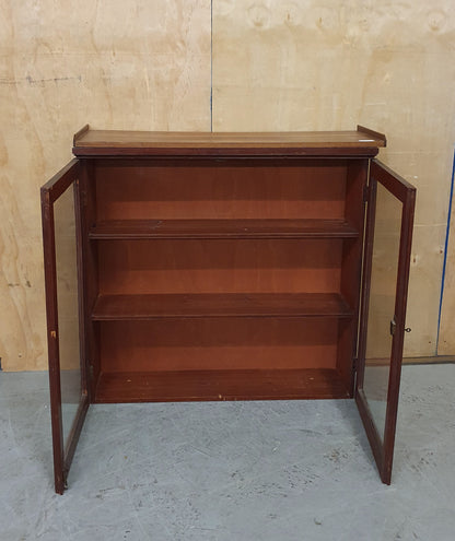 Mahogany Bookcase with Lockable Glass Doors - 103243