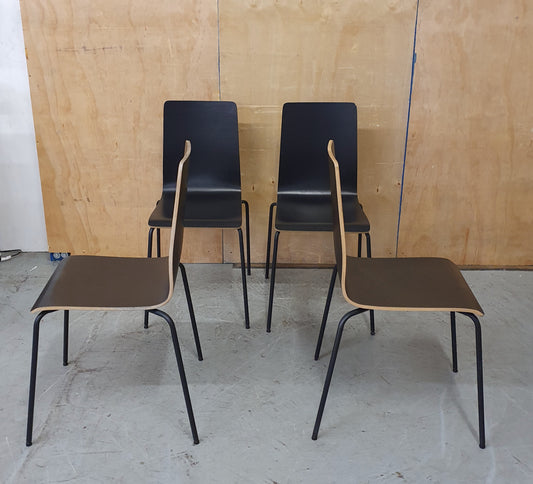 IKEA MARTIN 4 Matching Black Chairs - EL104221 / EL104222 / EL104223 / EL104224