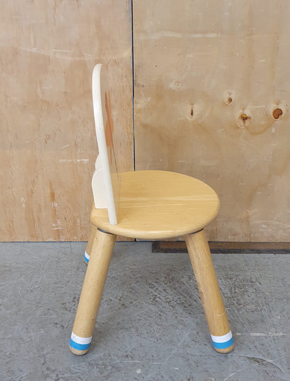 Wood Children's Chair with Dragon Fly Image on Back Rest - 240725-01