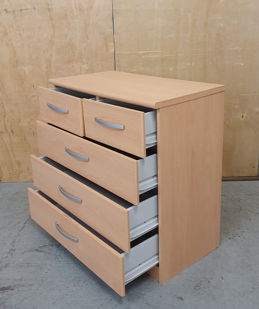 Small 5 Drawer Wood Chest of Drawers - 104865
