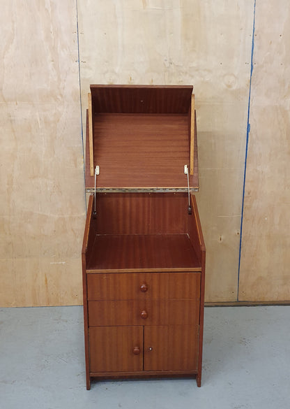 Single Cabinet with 2 Drawers Top Opening Lid and Bottom Storage Area - EL101944