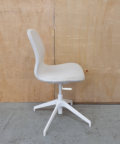 IKEA LÅNGFJÄLL Off White Fabric Office Chair - 104343