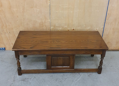 Large Mahogany Coffee Table with Centre Door - EL104936