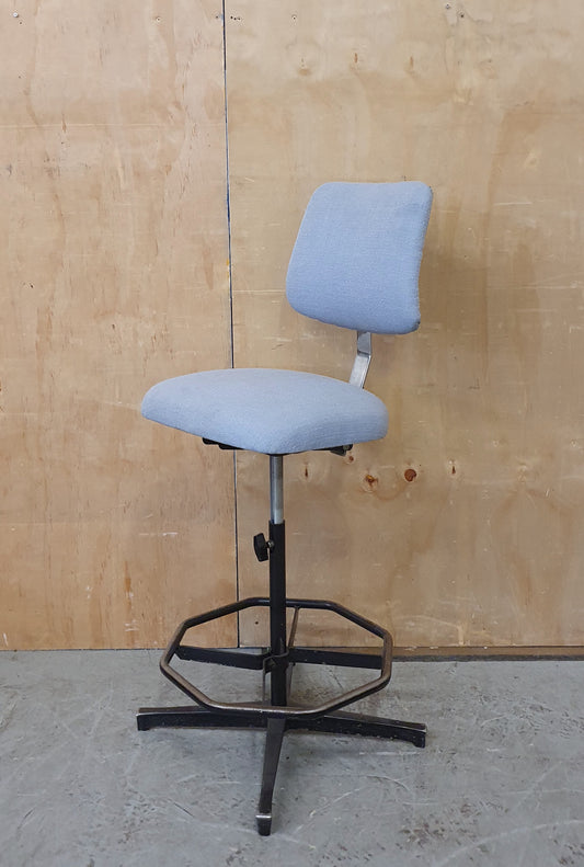 Powder Blue Height Adjustable Office Chair with Metal Frame - EL104275