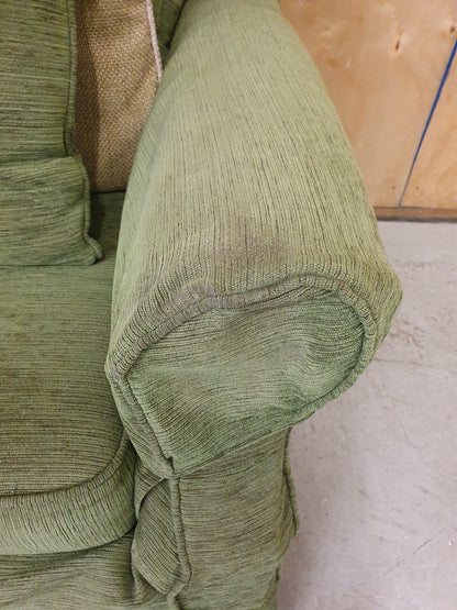 Green Fabric Armchair on Wheels - 104897