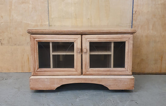 Glass Door Wooden Cabinet with Shelf - 301223-06