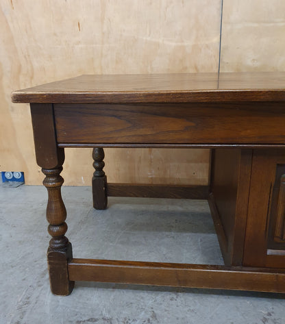 Large Mahogany Coffee Table with Centre Door - EL104936