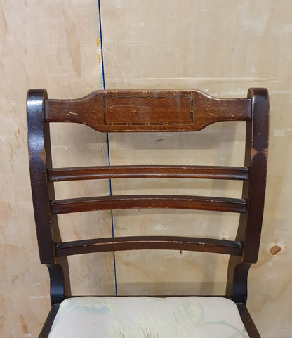 5 Matching Antique Mahogany Dining Chairs with Remavable Seats - 104146 / 104147 / 104148 / 104149 / 104150