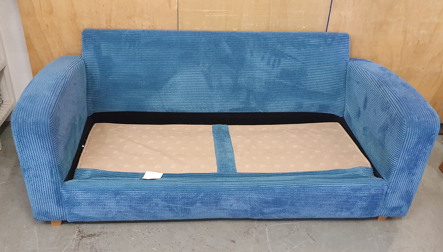 DFS Blue Soft Fabric Sofa Bed - 104805