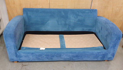 DFS Blue Soft Fabric Sofa Bed - 104805