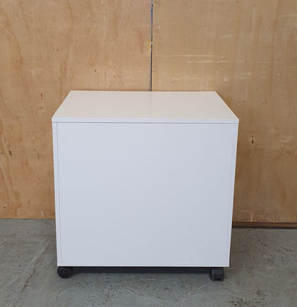 IKEA ALEX White Wood Storage Drawers on Castor Wheels - 241025-04