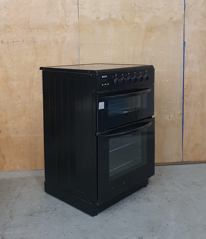 HADEN Black 60cm Ceramic Top Electric Cooker - 080825-01