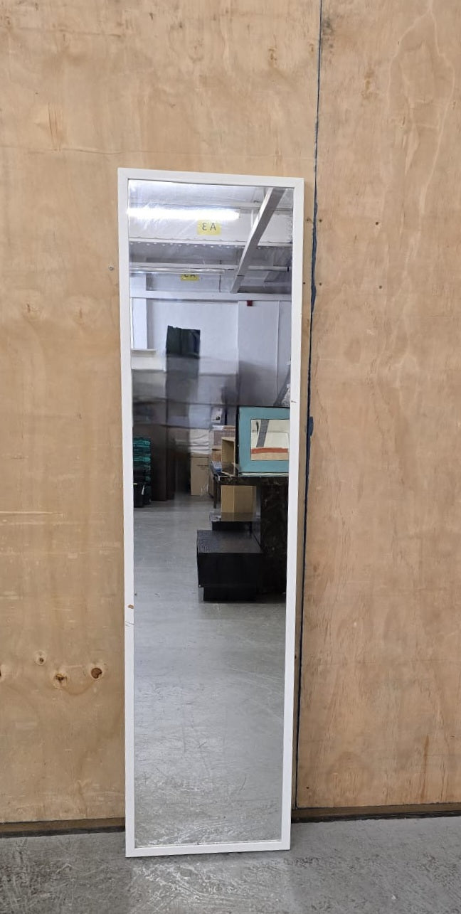 IKEA STAVE White Frame Full Length Mirror - 140925-12