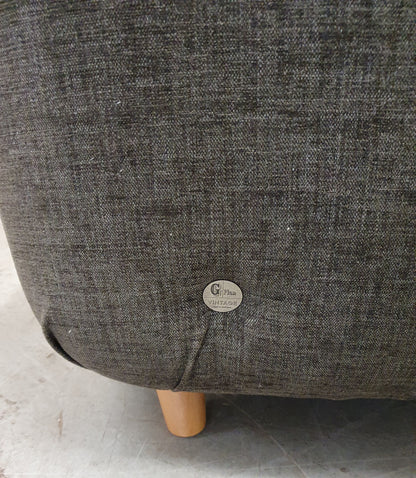 G-PLAN Dark Grey 3 Seater Sofa with Removable Back Cushions - 310126-01