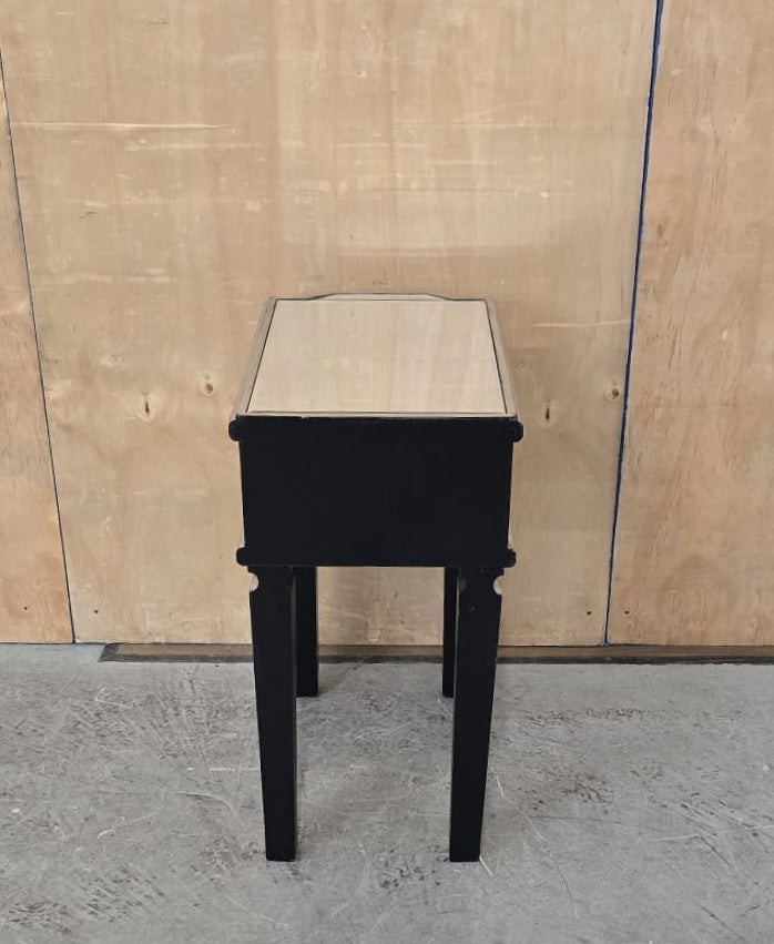 Single Mirrored Bedside Cabinet with Drawer - EL104754