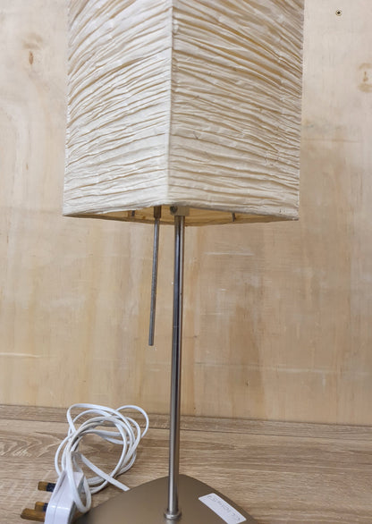 Cream Crushed Paper Single Lamp - EL101457