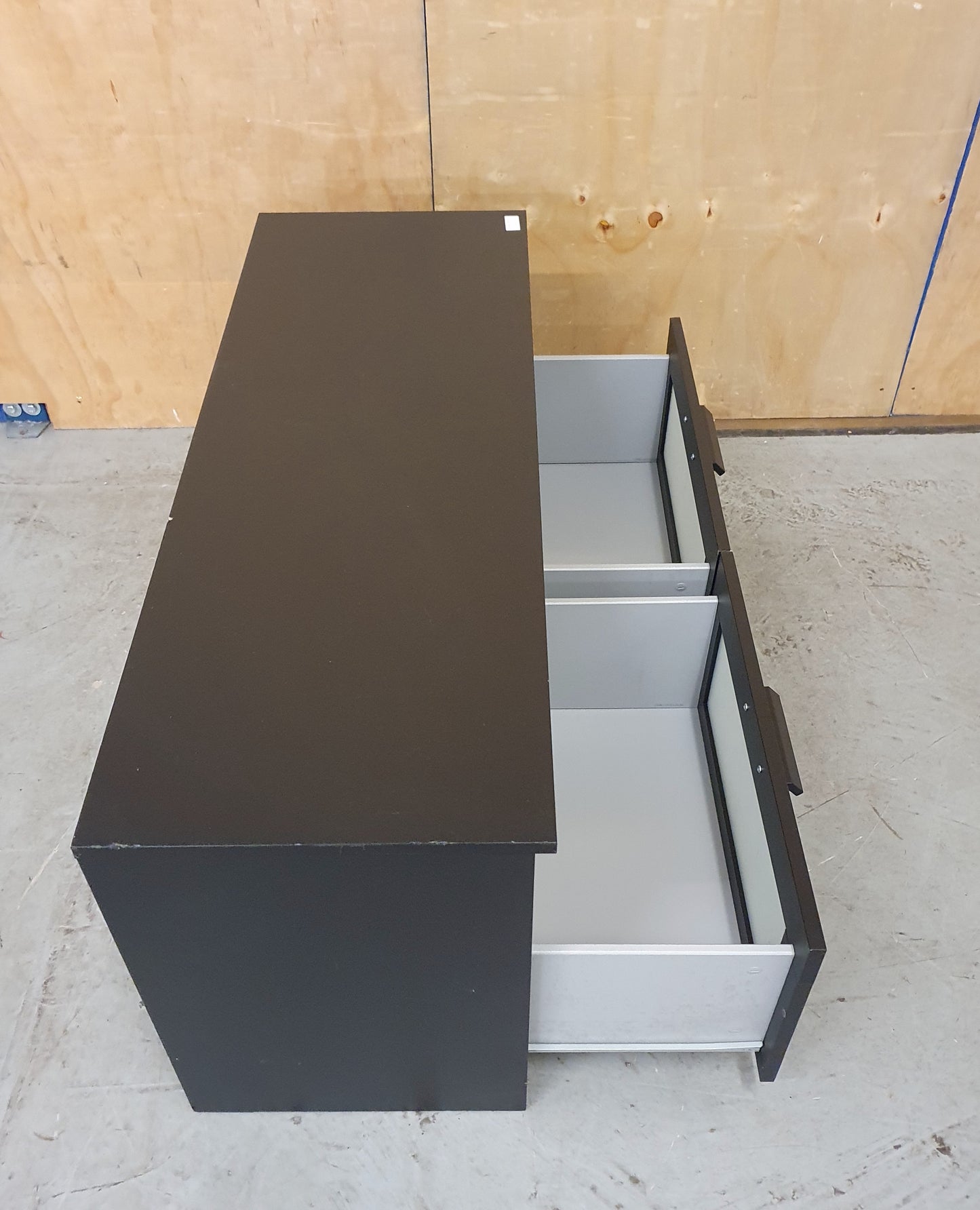 IKEA BRIMNES Black TV Stand with 2 Deep Drawers - 104783