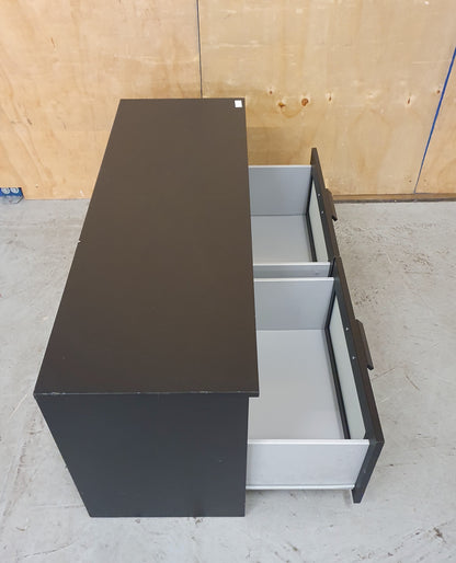 IKEA BRIMNES Black TV Stand with 2 Deep Drawers - 104783