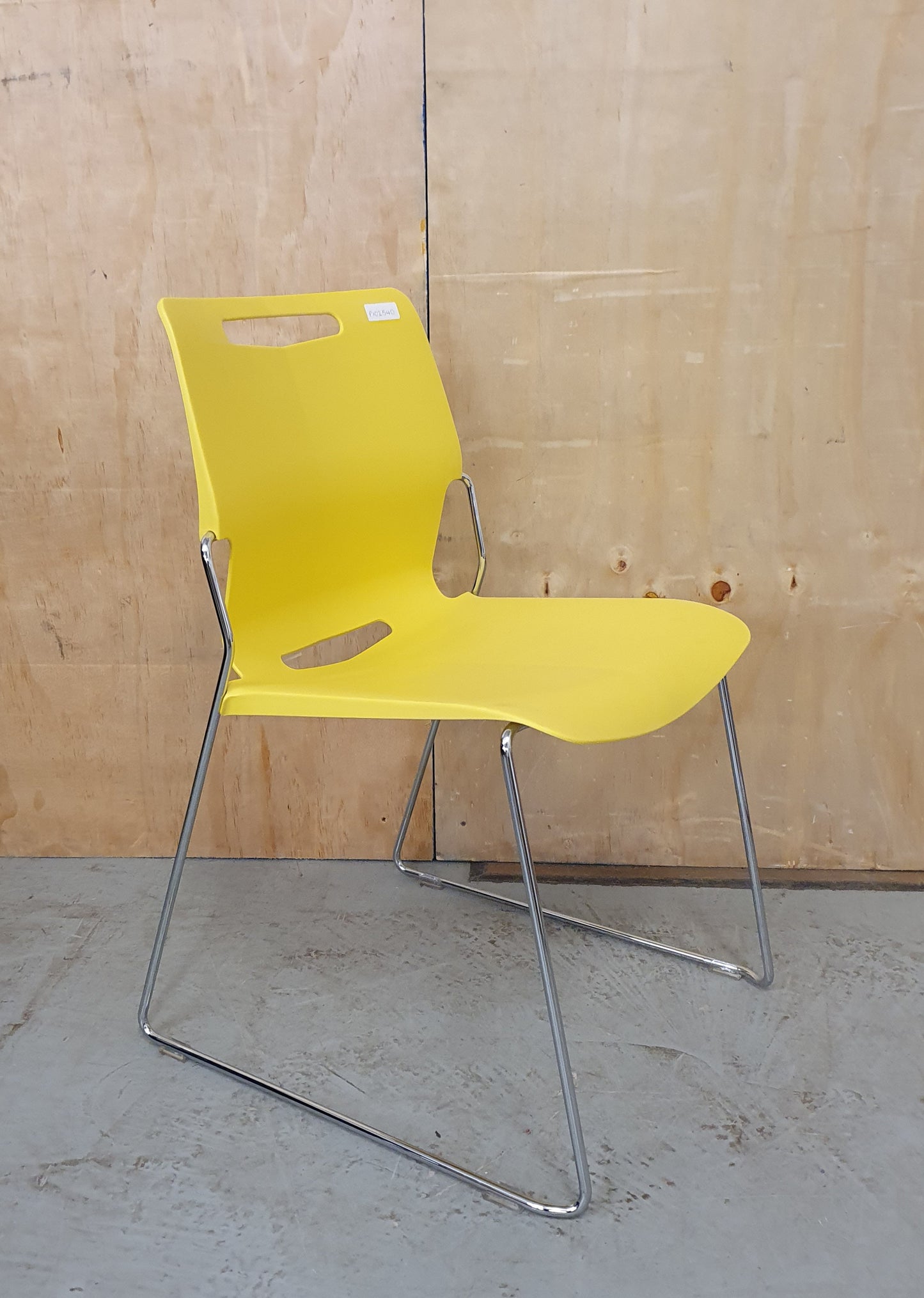 PINEAPPLE TOUCH CHAIR Mustard Yellow Recyclable Polypropylene Seats - P102540