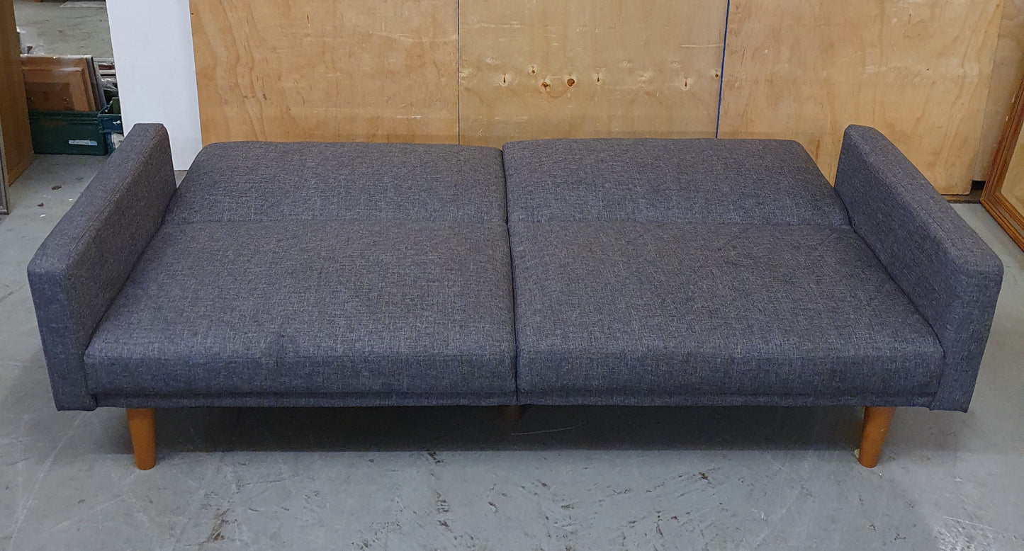 Grey 2 Seater Clik-Clak Sofa Bed - 104868