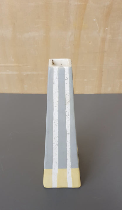Clay Striped Stem Vase - 010625-11