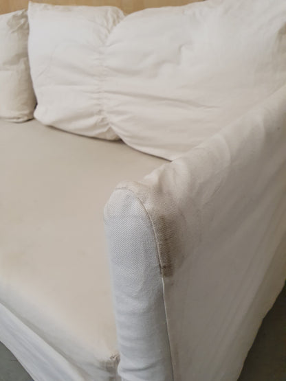 IKEA 3 Seater Cream Sofa with Removable Covers - EL104908