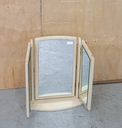 Folding Wooden 3 Panel Mirror - EL102837