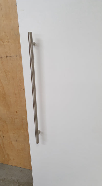 White Wood Single Door Wardrobe with 3 Internal Shelves - 104622