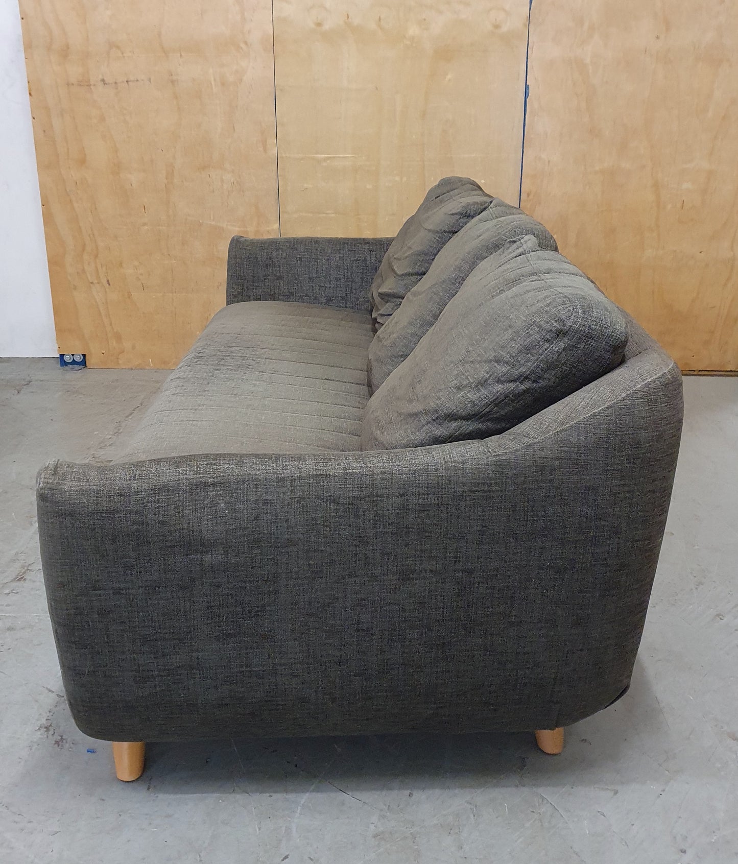 G-PLAN Dark Grey 3 Seater Sofa with Removable Back Cushions - 310126-01