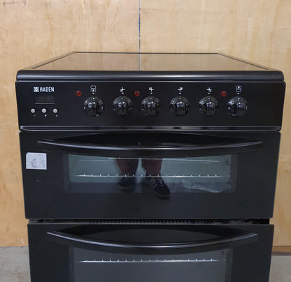 HADEN Black 60cm Ceramic Top Electric Cooker - 080825-01