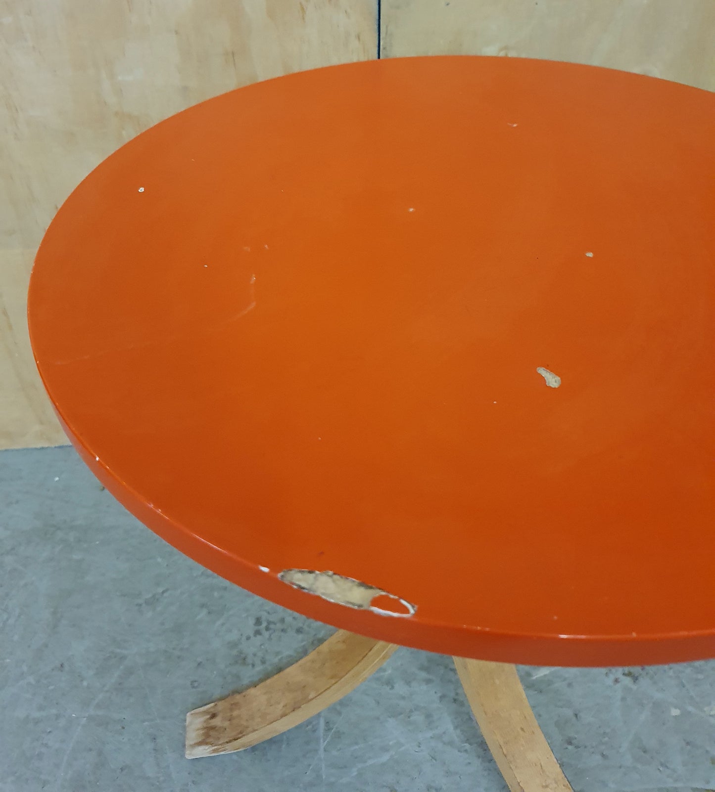 IKEA Burnt Orange 3 Leg Coffee Table - EL104932