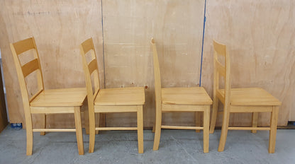 4 Matching Pine Dining Chairs - EL104509 / EL104510 / EL104511 / EL104512