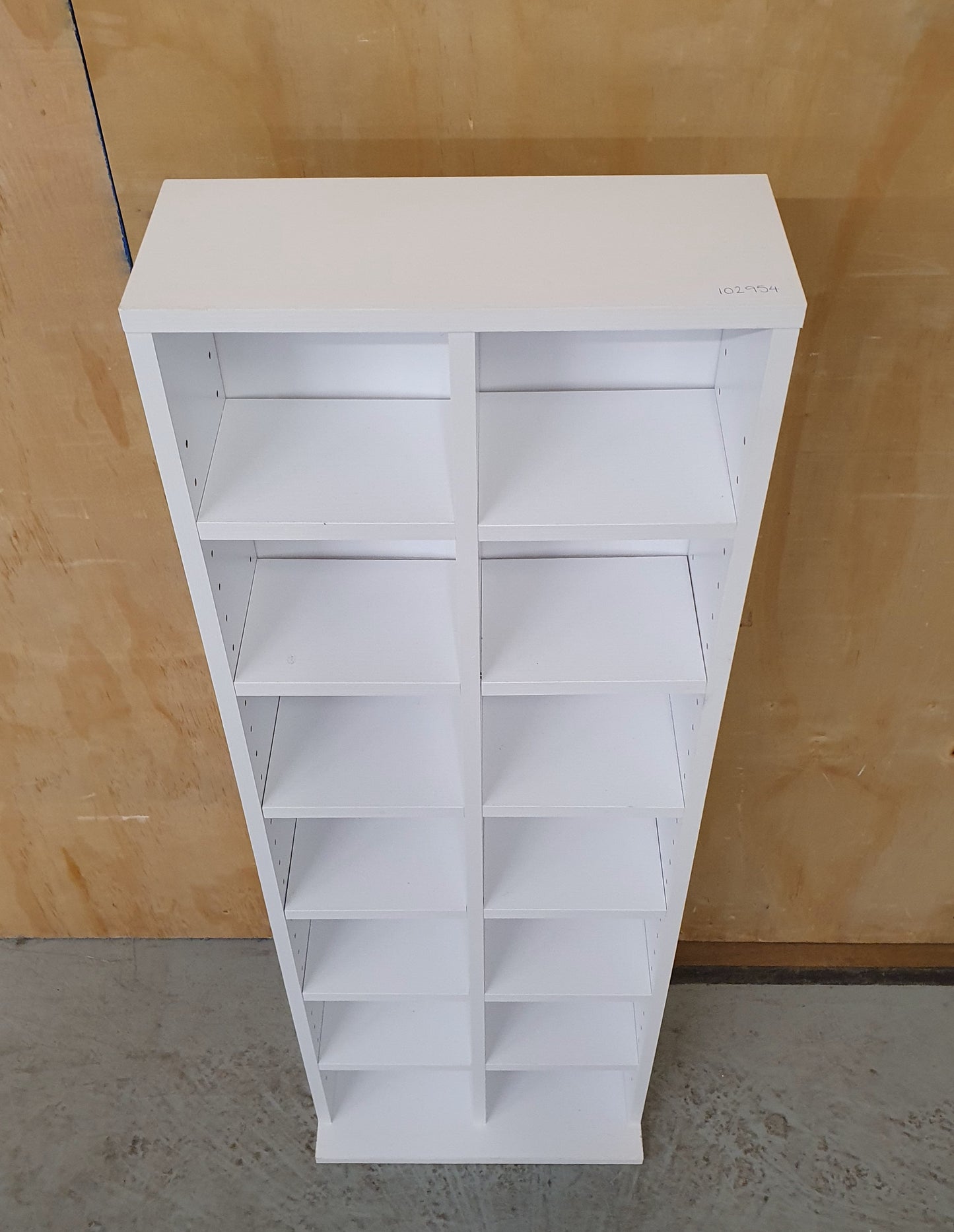 Small White Cubby Hole Shelving Unit - 102955