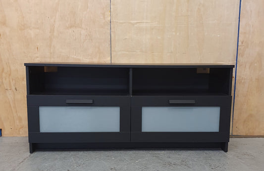 IKEA BRIMNES Black TV Stand with 2 Deep Drawers - 104783
