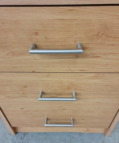 Single Bedside Cabinet with 3 Drawers and Open Section - EL104403