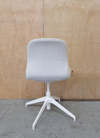 IKEA LÅNGFJÄLL Off White Fabric Office Chair - 104343