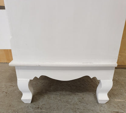 Grey 3 Drawer Bedside Cabinet with Heart Shaped Handles - 104617