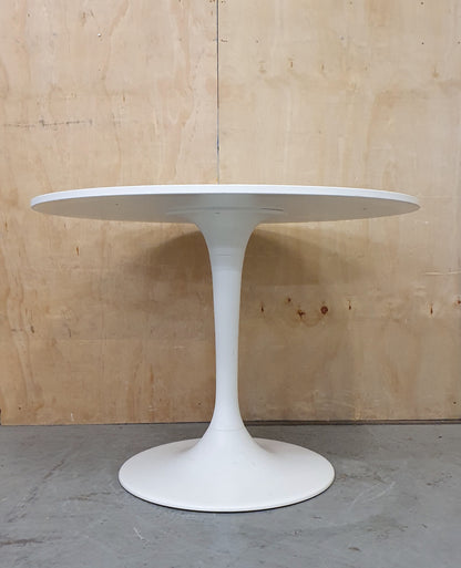 IKEA DOCKSTA White Round Top / Base Dining Table - 104948
