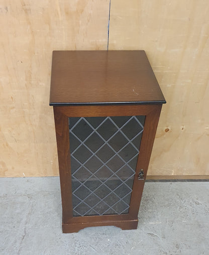 Mahogany Glass Door Cabinet with 1 Internal Shelf - EL104533