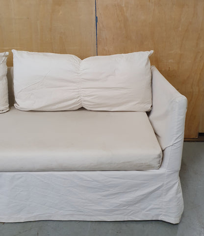 IKEA 3 Seater Cream Sofa with Removable Covers - EL104908
