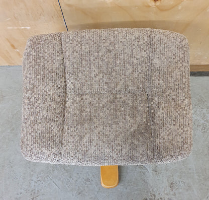 4 Wooden Leg Footstool with Removable Seat Cover - EL103947