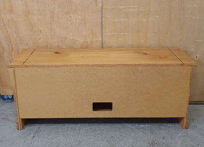 Pine TV Stand with 1 Door 2 Drawers and Centre Shelf - 104081