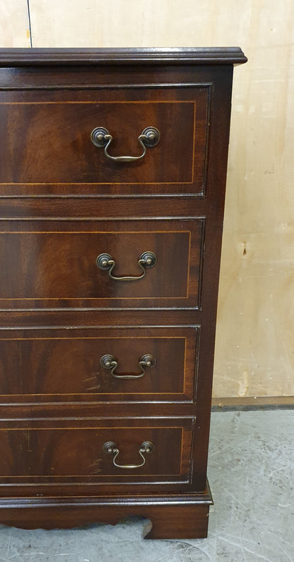 Small Mahogany Cabinet with 1 Door and Open Top Lid - 180925-01