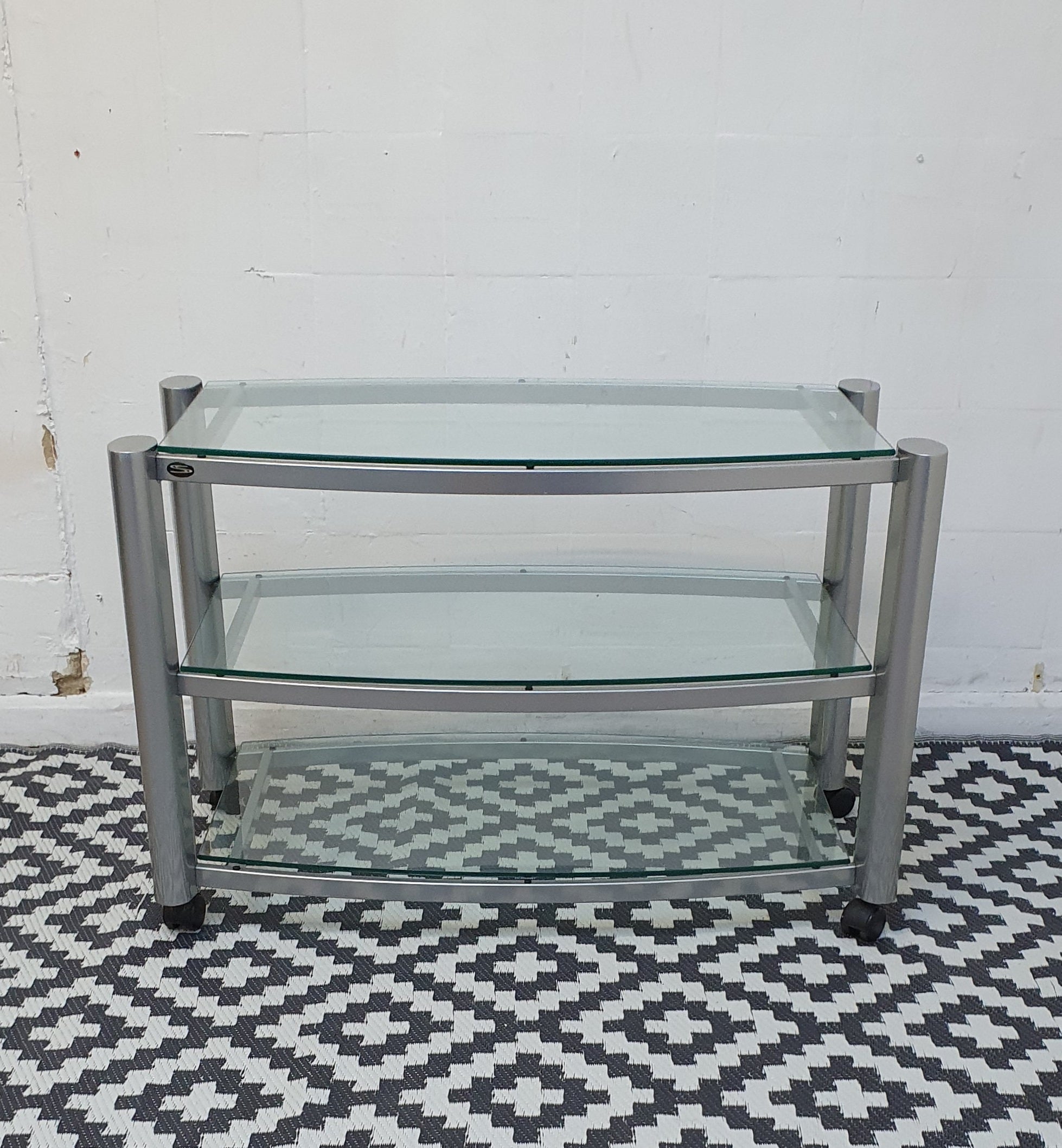 3 tier glass deals table