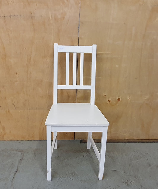 IKEA Single White Wooden Dining Chair - EL102802