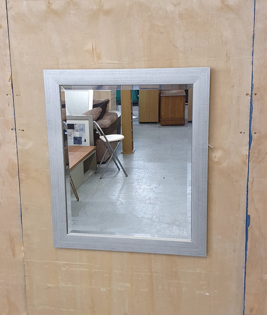 Silver Square Mirror - 107688