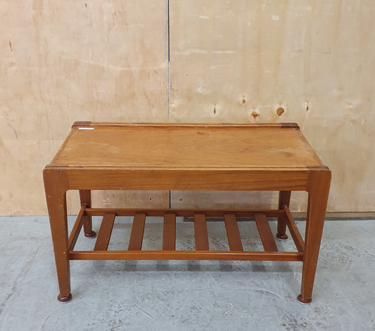 REMPLOY 2 Tier Vintage Coffee Table with Slatted Lovwer Tier - 103999