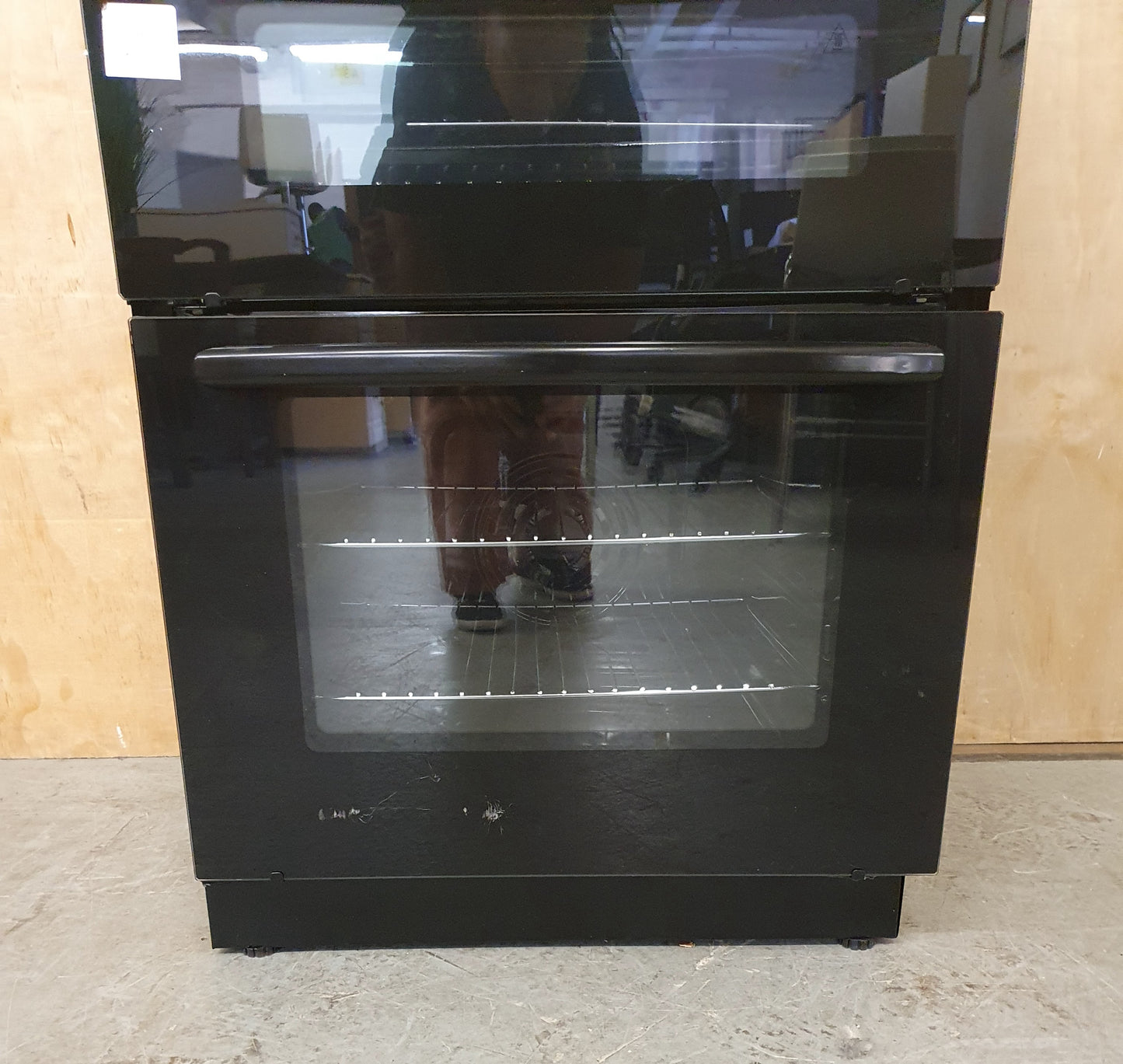 HADEN Black 60cm Ceramic Top Electric Cooker - 080825-01