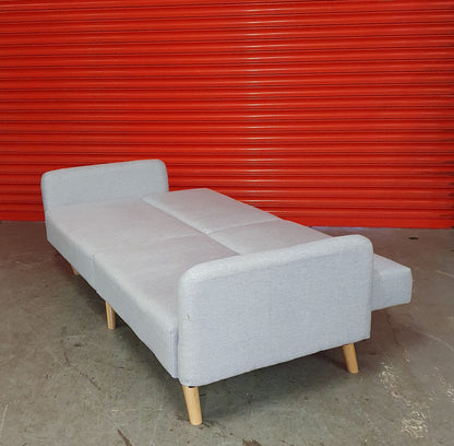 Grey Modern Click-Clack 2 Seater Sofa Bed - 103727
